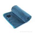 Toalla de agua absorbente de baño para perros impresa personalizada
